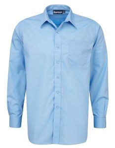 Boys Long Sleeve Shirts – Twin Pack – Blue