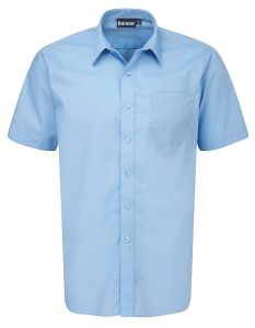 Boys Short Sleeve Shirts – Twin Pack – Blue