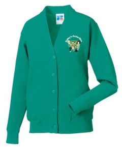 Jade Bailey's Butterflies Sweat Cardigan - Embroidered with Bailey Green Butterflies logo