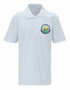 White Classic Polo - Embroidered With Battle Hill Primary School Logo