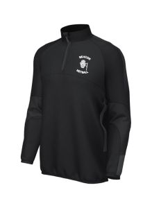 Black 1/4 Zip Top - Embroidered with Beacon Netball Club Logo