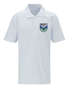 White Classic Polo - Embroidered With Beacon Hill School Logo