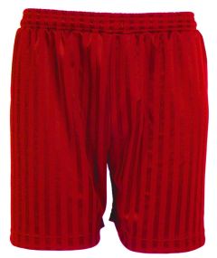 Red PE Shorts Shadow Stripe - Plain (No Logo)