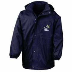 Navy Result Stormproof Coat - Embroidered with Bothal School logo