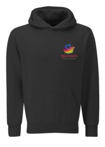 Black PE Hoodie - for Brandon Primary School