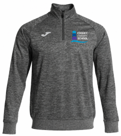 Joma Faraon 1/4 Zip Grey PE Top - Embroidered with Coquet Community School logo (Optional)
