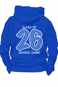 Leavers Hoodie (Royal Blue) - Embroidered With Walkergate Primary School Logo + Printed on the back
