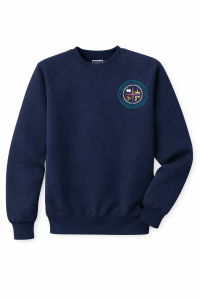 Navy Sweatshirt - embroidered with Western Primary School logo