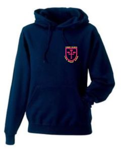 Navy Hoodie - With Christ Church C of E Primary School Logo