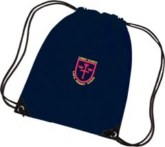Navy PE Bag - Embroidered With Christ Church Primary School Logo