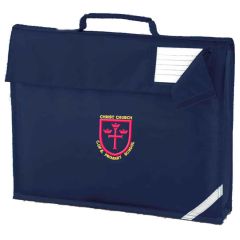 Navy Bookbag - Embroidered With Christ Church Primary School Logo