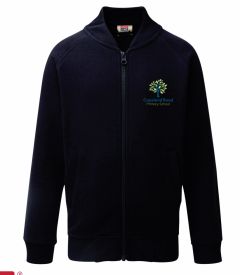 Navy Zip Sweatshirt - Embroidered with Copeland Road Primary School