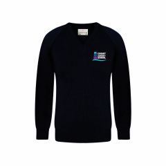 Navy Jumper embroidered with Coquet Community School Logo - NEW 2026