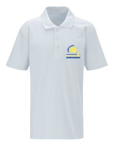 *Nursery & Reception Only* White Polo - Embroidered with Cullercoats Primary School logo