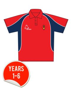 PE Polo Shirt - Embroidered with Dame Allan's Junior School Logo