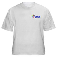 White PE T-Shirt - Embroidered Darras Hall Primary School