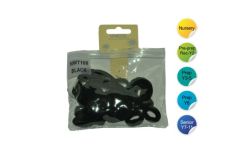 Black Bobble pack (24 Assorted bobbles and ponios) - for Durham High School