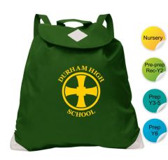 Swim Bag (Infant Shoe Bag) Rucksac - Embroidered with Durham High School Logo