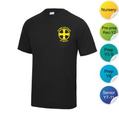 Tempest - Black Senior House T-Shirt - Printed with Durham High School Logo