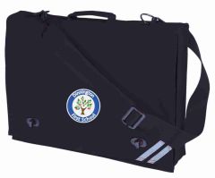 Navy Document Case - Embroidered with Dinnington First School Logo