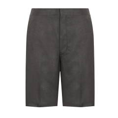 Boys Charcoal Flat Front Short Trousers (DL947)