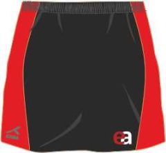 Black/Red AKOA Sector Panel Skort (SSK) - Embroidered with Easington Academy School Logo