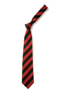 Red/Black Clip-on School Tie (KS4) 16"