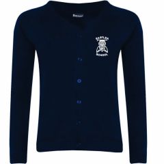 Navy Cardigan - embroidered with Eastlea Primary School logo