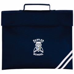 Navy Bookbag - embroidered with Eastlea Primary School logo