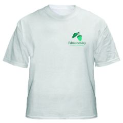PE T-Shirt White - Embroidered with Edmondsley Primary Academy logo