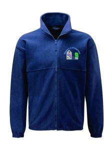 Navy Fleece - Embroidered With Ellingham Primary School Logo
