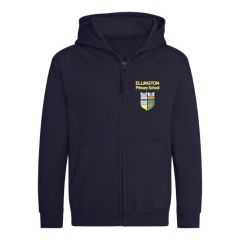 PE Zipped Hoodie - Embroidered with Ellington Primary School Logo