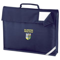 Navy Book Bag - Embroidered with Ellington Primary School Logo