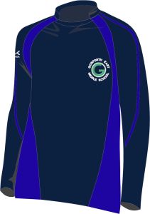 Navy/Royal Rugby Shirt - Embroidered with Gosforth East Middle School logo
