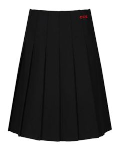 Girls Senior Pleated Skirt - Embroidered with Christ's College, Sunderland Logo