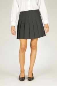 Grey Senior Stitch Down Pleat Skirt (GPB)
