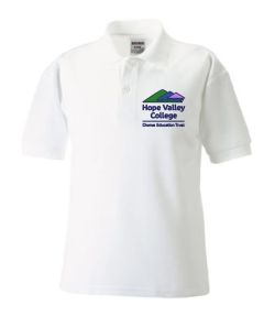 White Polo - Embroidered with Hope Valley College logo