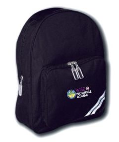 Navy School Backpack - Embroidered with Haltwhistle Academy logo