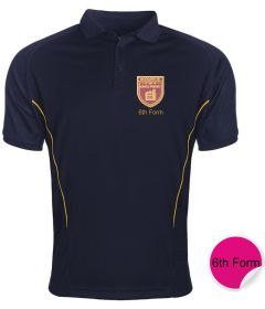 6th Form PE Polo - Embroidered with Kings Priory School logo