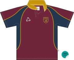 Rugby Top - Embroidered with Kings Priory School Logo (Optional) *PHASING OUT*