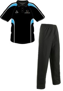 Black Pe Track Bottoms Compulsory For Girls Or Leggings Embroidered With Longbenton High School Logo