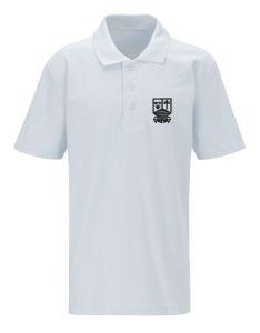 White Classic Polo - Embroidered With Marden High School Logo