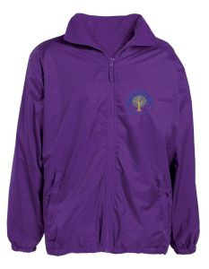 Dunstanburgh (Blue) Purple Showerproof Jacket - Embroidered Mowbray Primary School Logo