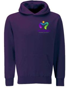 Purple PE Hoodie - Embroidered with Moorside Primary Academy Logo