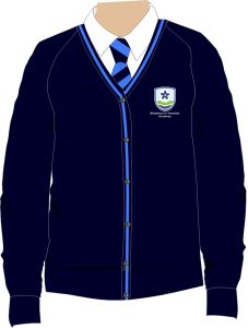 Cardigan - Embroidered with Middleton in Teesdale Academy Logo