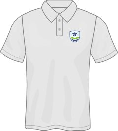 White Polo- Embroidered with Middleton in Teesdale Academy Logo
