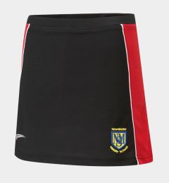 Newminster Black/Red PE SKORT with embroidered School Logo