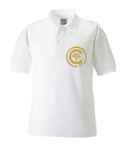 White Polo - Embroidered with North Gosforth Academy logo