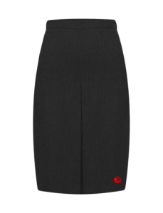Black Thornton Front Pleat Skirt - Embroidered with Oxclose Community Academy logo
