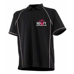 Girls Black PE Polo - Embroidered with Oxclose Community Academy Sports logo